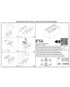 DAVOS * APLIQUE EXTERIOR LED* 4*6W 4000K  BLANCO